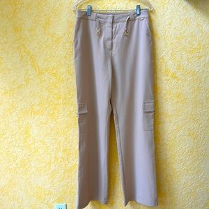 WOMEN’s ST JOHN SPORT TAN COLOR WIDE LEG PANTS SIZE 8